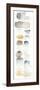 Watercolor Swatch Panel Neutral I-Elyse DeNeige-Framed Premium Giclee Print