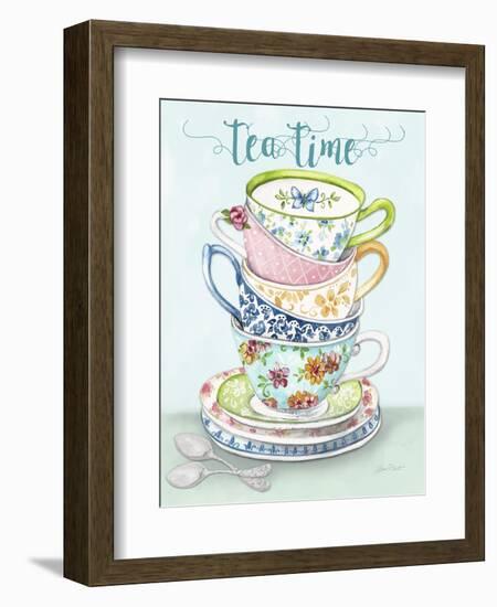 Watercolor Teacups-A-Jean Plout-Framed Giclee Print