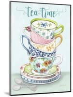 Watercolor Teacups-A-Jean Plout-Mounted Giclee Print