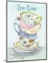 Watercolor Teacups-A-Jean Plout-Mounted Giclee Print