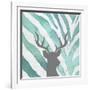 Watercolor Teal Zebra I-Patricia Pinto-Framed Art Print