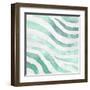 Watercolor Teal Zebra II-Patricia Pinto-Framed Art Print