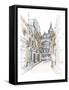 Watercolor Travel Sketchbook IV-Ethan Harper-Framed Stretched Canvas