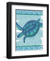 Watercolor Turtle-Melody Hogan-Framed Art Print