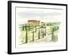 Watercolor Tuscan Villa I-Ethan Harper-Framed Art Print