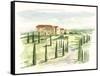 Watercolor Tuscan Villa I-Ethan Harper-Framed Stretched Canvas