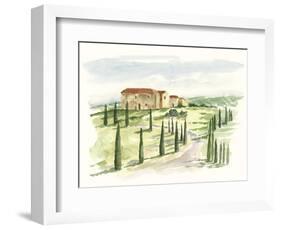 Watercolor Tuscan Villa I-Ethan Harper-Framed Art Print