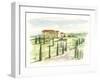 Watercolor Tuscan Villa I-Ethan Harper-Framed Art Print