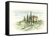 Watercolor Tuscan Villa II-Ethan Harper-Framed Stretched Canvas