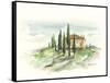 Watercolor Tuscan Villa II-Ethan Harper-Framed Stretched Canvas