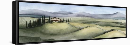 Watercolor Tuscany III-Grace Popp-Framed Stretched Canvas