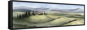 Watercolor Tuscany III-Grace Popp-Framed Stretched Canvas