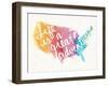 Watercolor USA-Mike Schick-Framed Art Print