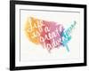 Watercolor USA-Mike Schick-Framed Art Print