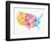 Watercolor USA-Mike Schick-Framed Premium Giclee Print