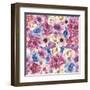 Watercolor Various Flowers-Eisfrei-Framed Art Print