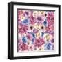 Watercolor Various Flowers-Eisfrei-Framed Art Print