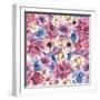 Watercolor Various Flowers-Eisfrei-Framed Art Print