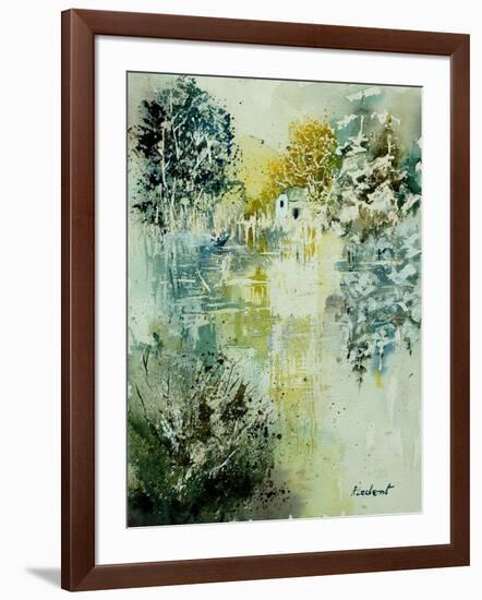 Watercolor Watermill-Pol Ledent-Framed Art Print