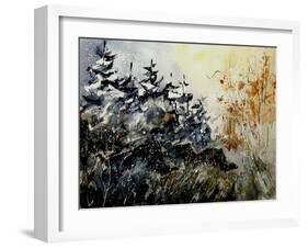 Watercolor Wild Boars-Pol Ledent-Framed Art Print