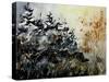 Watercolor Wild Boars-Pol Ledent-Stretched Canvas