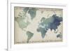 Watercolor World Map-Grace Popp-Framed Art Print