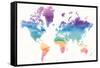 Watercolor World-Mike Schick-Framed Stretched Canvas