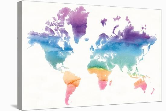 Watercolor World-Mike Schick-Stretched Canvas