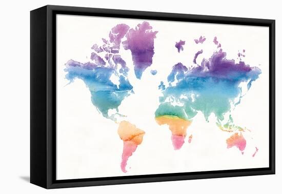Watercolor World-Mike Schick-Framed Stretched Canvas