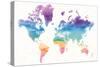 Watercolor World-Mike Schick-Stretched Canvas