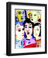 Watercolored Ladies-Diana Ong-Framed Giclee Print