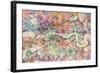 Watercolour Map of London-Tompsett Michael-Framed Art Print