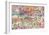 Watercolour Map of London-Tompsett Michael-Framed Premium Giclee Print