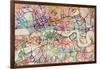 Watercolour Map of London-Tompsett Michael-Framed Art Print