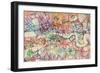 Watercolour Map of London-Tompsett Michael-Framed Art Print