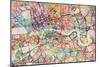 Watercolour Map of London-Tompsett Michael-Mounted Art Print