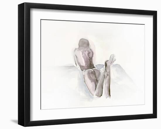 Watercolour Nude 1-Nicky Kumar-Framed Giclee Print