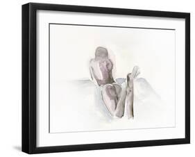 Watercolour Nude 1-Nicky Kumar-Framed Giclee Print