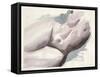 Watercolour Nude 2-Nicky Kumar-Framed Stretched Canvas