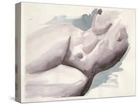 Watercolour Nude 2-Nicky Kumar-Stretched Canvas