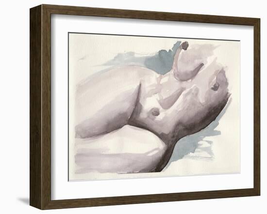 Watercolour Nude 2-Nicky Kumar-Framed Giclee Print