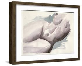 Watercolour Nude 2-Nicky Kumar-Framed Giclee Print