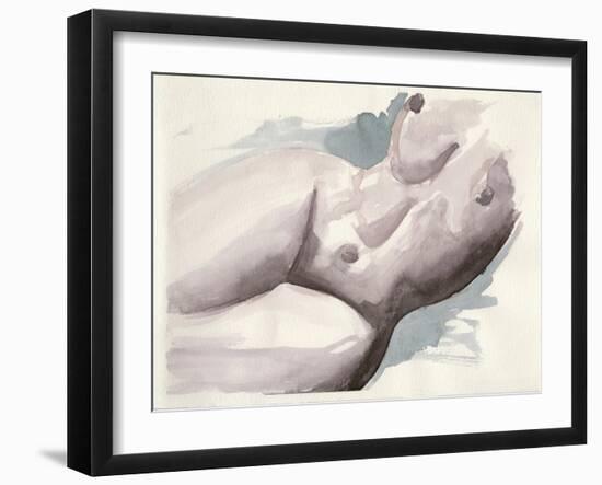 Watercolour Nude 2-Nicky Kumar-Framed Giclee Print