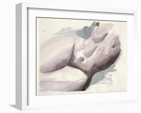 Watercolour Nude 2-Nicky Kumar-Framed Giclee Print