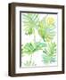 Watercolour Tropical Pattern 1-Mary Escobedo-Framed Art Print