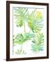 Watercolour Tropical Pattern 1-Mary Escobedo-Framed Art Print