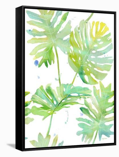 Watercolour Tropical Pattern 1-Mary Escobedo-Framed Stretched Canvas