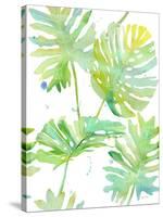 Watercolour Tropical Pattern 1-Mary Escobedo-Stretched Canvas