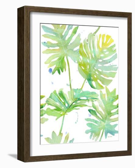 Watercolour Tropical Pattern 1-Mary Escobedo-Framed Art Print