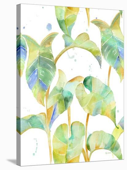 Watercolour Tropical Pattern 2-Mary Escobedo-Stretched Canvas